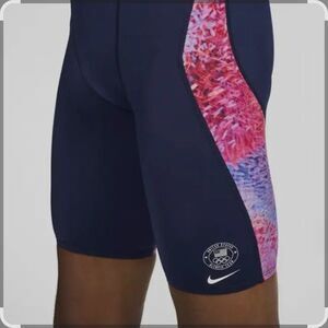Nike Swim Men's Olympic Team USA HydraStrong Print Jammer SZ 38 New